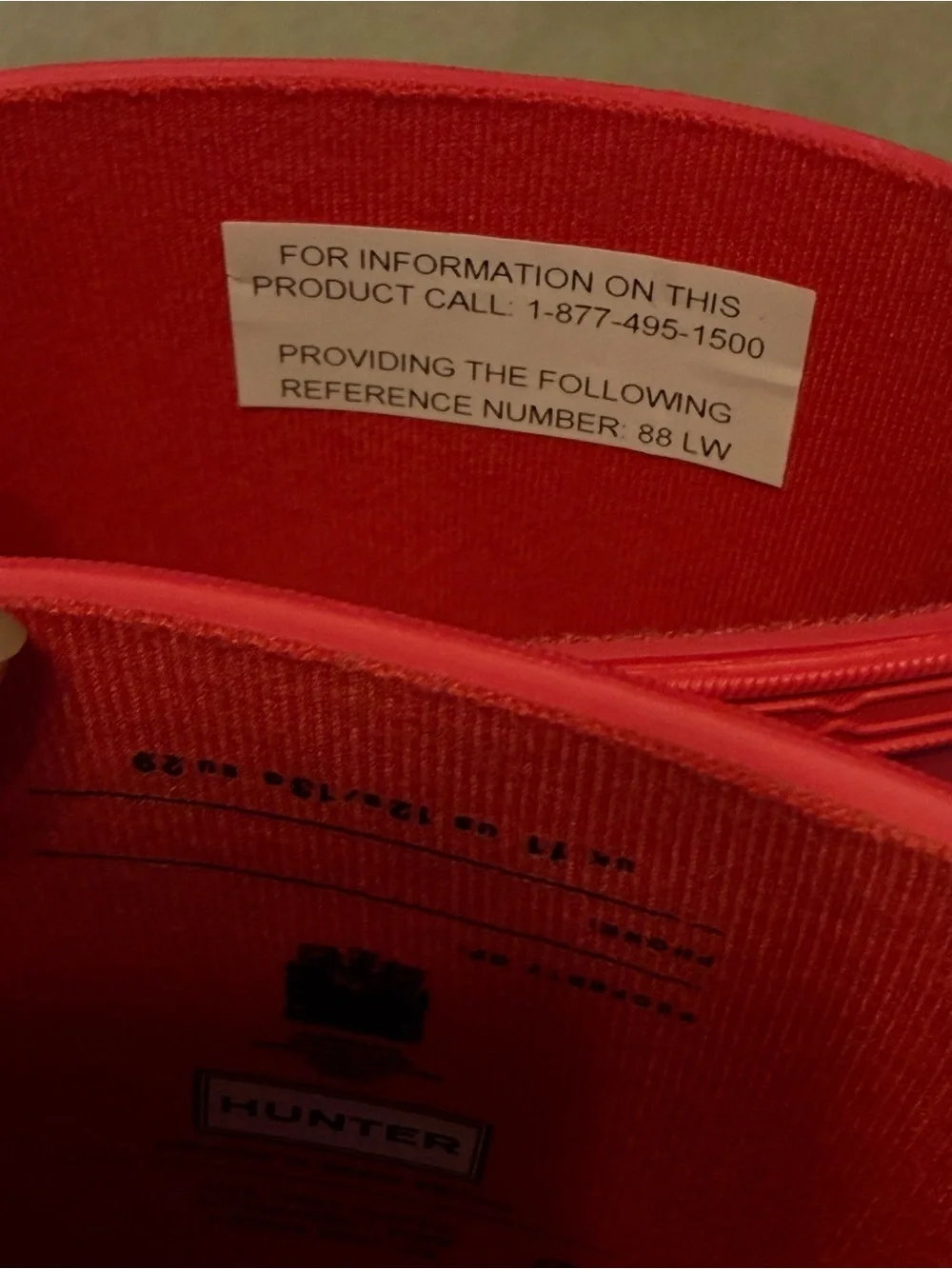 Brand New In Box Hunter Kids First Classic Pink Rubber Rain Boots US 12 UK 11